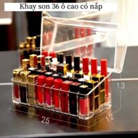 Hộp Đựng Son Nắp 36 Chiếc Chống Bụi Mica Dày Dặn Cao Cấp Giá Rẻ