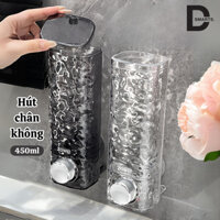 Hộp Đựng Sữa Tắm Dầu Gội Nước Rửa Tay Hút Chân Không, Hộp Đựng Xà Phòng Có Nắp Trong Suốt