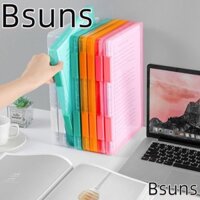 Hộp đựng tài liệu BSUNS, Hộp lưu trữ trong suốt hình vuông, Hộp lưu trữ giấy A4A5 bằng nhựa