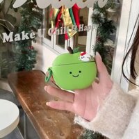 Hộp đựng tai nghe Apple Kitty màu xanh lá cây 3D, Thích hợp cho Airpods Pro, Airpods 4, Airpods Pro2 Vỏ bảo vệ tai nghe chống sốc