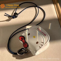 Hộp đựng tai nghe hình búp bê Hello Kitty, ví tiền nhỏ dễ thương, hộp bảo vệ tai nghe, quà tặng cho bạn bè
