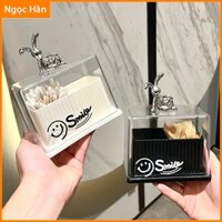 Hộp Đựng Tăm Bông, Tăm, Chỉ Nha Khoa - Nhỏ Gọn, Dễ Sử Dụng Chống Bụi Bẩn, Vi Khuẩn Phù Hợp Với Mọi Phong Cách 12944