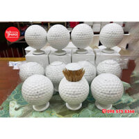 Hộp đựng tăm quả bóng gold