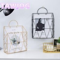 Hộp đựng tạp chí TAWJOG, Hộp đựng báo sắt cầm tay, Hộp đựng hồ sơ đa năng treo tường bền bỉ