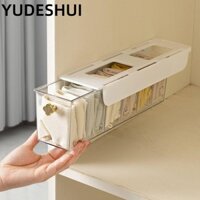 Hộp đựng tất YudhUI, Thiết kế kéo đẩy Đồ lót chống bụi, Dụng cụ sắp xếp ngăn kéo treo tường trong suốt gia đình