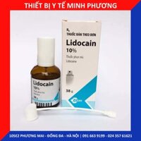 Hộp đựng tê xịt Lidocain 10% 3.8gram