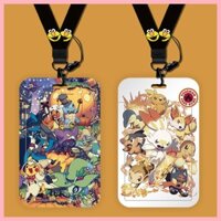 Hộp đựng thẻ Bảo vệ thẻ Hộp đựng thẻ Quái vật bỏ túi Pikachu Charmander Bulbasaur Squirtle Psyduck Mewtwo Pokémon Phim hoạt hình dễ thương ins Hộp đựng thẻ Kiểm soát truy cập Thẻ xe buýt tàu điện ngầm Thẻ trường học Hộp đựng thẻ bữa ăn Móc khóa