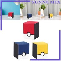 Hộp đựng thẻ cho hơn 100 thẻ Bảo vệ tổ chức chắc chắn Hộp đựng dọc bằng da PU Hộp đựng thẻ giao dịch sưu tập