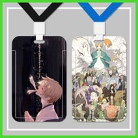 Hộp đựng thẻ ID phong cách mới Hộp đựng thẻ bảo vệ Sách của những người bạn của natsume natsume yuujinchou Madara natsume reiko natsume Friends Hộp đựng thẻ bữa tối Học sinh Thẻ nước Thẻ xe buýt Vỏ bảo vệ trượt cổ Dây dài