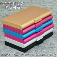 Hộp đựng thẻ kinh doanh bằng hợp kim nhôm, hộp đựng thẻ tín dụng, hộp đựng thẻ ngân hàng, hộp đựng thẻ kinh doanh, quà tặng kinh doanh, hộp tổ chức thẻ kinh doanh unisex, di động, dung tích lớn, sáng tạo, hộp đựng thẻ kinh doanh cho nam, quà tặng triển lã