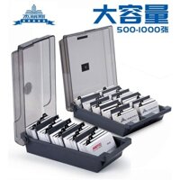 Hộp đựng thẻ kinh doanh Jieli Si, dung tích lớn, tổ chức thẻ kinh doanh, hộp đựng thẻ đa ngăn cho thẻ ngân hàng, thẻ tín dụng, thẻ thành viên, 500 ngăn thẻ, giao hàng miễn phí