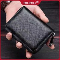 Hộp đựng thẻ mở rộng Mumu 1038 Hộp đựng tín dụng dung lượng lớn Hộp đựng chống từ tính