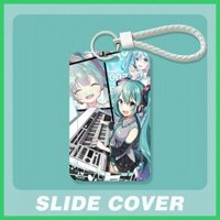 Hộp đựng thẻ mới Hộp bảo vệ thẻ Hộp đựng thẻ Hatsune Miku Kagamine Rin Kagamine Len Megurine Luka Hatsune Miku Khuôn viên Hộp đựng thẻ trượt học sinh Anime Thẻ bữa ăn Thẻ xe buýt Hộp bảo vệ kiểm soát truy cập