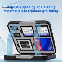 Hộp đựng thẻ nhớ HUARMEY Hộp đựng thẻ Sd 12 khe nhỏ gọn Hộp đựng thẻ nhớ chống sốc Hộp đựng thẻ nhớ chống va đập cho thẻ Micro Sd Lý tưởng cho người mua Đông Nam Á