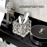 Hộp đựng thìa mặt nạ, thìa kem trong phòng tắm, tủ gương thủy tinh, hộp lưu trữ cọ kem mắt trang điểm