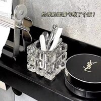Hộp đựng thìa mặt nạ, thìa kem trong phòng tắm, tủ gương thủy tinh, hộp lưu trữ cọ kem mắt trang điểm