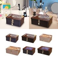 Hộp đựng thiếc giả Hộp lưu trữ sắt Hộp lưu trữ có khóa Tinplate cho nhà bếp thư kẹo