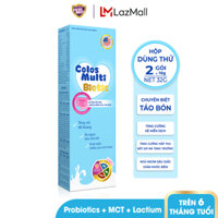 [HỘP DÙNG THỬ] Sữa bột chuyên biệt cho trẻ táo bón tiêu hóa kém Mama Sữa Non Colos Multi Biotic hộp 2 gói x 16g