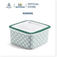 Hộp đựng thức ăn bằng sứ 15 cm - Komos Minh Long có nắp đậy, đựng thực phẩm, trái cây rất tiện lợi, giữ nhiệt tốt