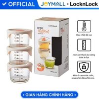 Hộp đựng thức ăn cho bé Lock&amp;Lock có vạch chia LLG508S3 230ml x 3 hộp - LLG542S3 280ml x 3 hộp - Bộ 3 hộp 230ml