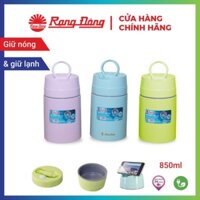 Hộp đựng thức ăn, đựng cơm, hộp đựng cháo giữ nhiệt, 850ml Rạng Đông, Model: RD 0850 N1.T, giữ nóng và lạnh