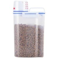 Hộp đựng thức ăn hạt kèm cốc định lượng dành cho Chó Mèo