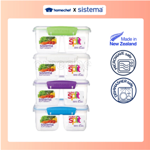 Hộp đựng thực phẩm 2 ngăn Sistema 61620 850ml