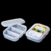 Hộp đựng thực phẩm 3 ngăn 510ml Nakaya - Hàng Nhật nội địa