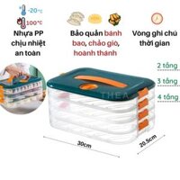 Hộp đựng thực phẩm, bánh bao, há cảo, chả giò tủ lạnh nhiều tầng - THEA KITCHEN