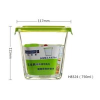 Hộp đựng thực phẩm chất liệu thủy tinh Luminarc KeepN hình vuông sâu 75cl - H8324