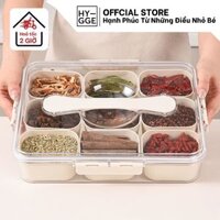 Hộp Đựng Thực Phẩm Chia Nhiều Ngăn Đa Năng Nhà Bếp, Khay Nhựa Đựng Đồ Ăn Để Tủ Lạnh Có Nắp