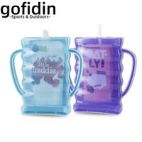 Hộp đựng thực phẩm GOFIDIN, có tay cầm Có thể tái sử dụng Không bóp Túi, Túi đựng nước ép trái cây màu xanh chống bóp màu tím cho trẻ mới biết đi