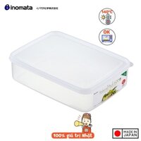 Hộp đựng thực phẩm Inomata Natural Pack dùng được trong lò vi sóng hàng nhập khẩu chính hãng Made in Japan - 1600ml IN-1859