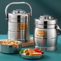 Hộp đựng thực phẩm Inox dày siêu bền, Cà mên đựng cơm Nhập khẩu size [ 1.4l, 2.2l ]