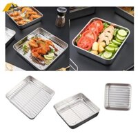 Hộp Đựng Thực Phẩm Khay Ăn Trưa Có Nắp Niêm Phong Khay Trái Cây Bằng Thép Không Gỉ Bento Hộp Văn Phòng Nhà Bếp Du Lịch Tiệc Làm Việc
