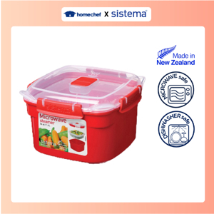 Hộp đựng thực phẩm Sistema 1101 1.4L - dùng để hấp thực phẩm trong lò vi sóng