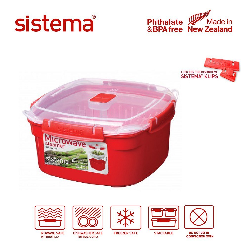 Hộp đựng thực phẩm Sistema 1101 1.4L - dùng để hấp thực phẩm trong lò vi sóng