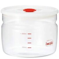 Hộp Đựng Thực Phẩm (Thủy Tinh Chịu Nhiệt) - 550ml Nắp Nhựa Silicon Hít Hơi, Iwaki (Japan)