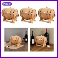 Hộp đựng Thùng gỗ sồi có giá đỡ Thùng gỗ cổ điển dung tích lớn cho thanh trang trí bia