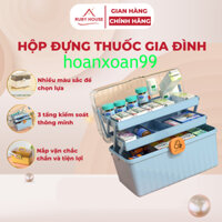 [hộp đựng thuốc 12L] Hộp thuốc cá nhân, hộp thuốc y tế. Hộp đựng thuốc y tế phân loại thuốc - hoanxoan99