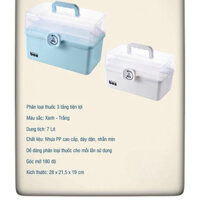 Hộp đựng thuốc gia đình 3 tầng hộp y tế chia thuốc