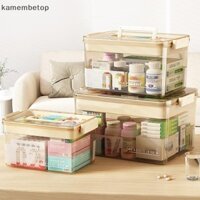 Hộp đựng thuốc gia đình nhiều lớp beto Hộp đựng y tế dung tích lớn Thiết kế trong suốt cho tổ chức sơ cứu và thuốc n