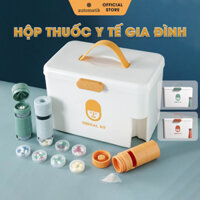 Hộp Đựng Thuốc Gia Đình Automatik Hộp Y Tế Mini Tủ Thuốc Nhiều Ngăn Chia Thuốc Đa Năng