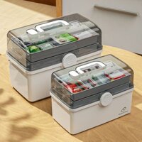 Hộp Đựng Thuốc Gia Dụng Hộp Đựng Thuốc Gia Dụng Hộp Đựng Đồ Dùng Cấp Cứu Y Tế Nhỏ Hộp Đựng Đồ Dung Tích Lớn Cho Học Sinh