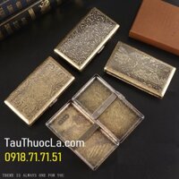 Hộp đựng thuốc lá 20 điếu nhỏ Guipai kim loại giả cổ GPe-9023