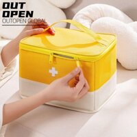 Hộp đựng thuốc OUTOPEN, Túi y tế phân loại dung tích lớn chống bụi và chống ẩm, Túi đựng thuốc gấp du lịch Túi đựng thuốc tại nhà