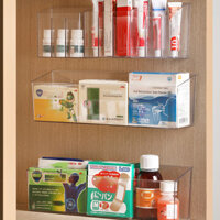 Hộp đựng thuốc treo tường cửa tủ có dung tích lớn chia thành ngăn