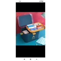 Hộp Đựng Thuốc Y Tế Cho Cá Nhân Gia Đình, Có Khay Uống Thuốc Tây Tiện Lợi Bằng Nhựa Cỡ Lớn