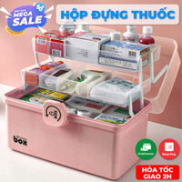 Hộp đựng thuốc y tế gia đình (Hộp đựng phân loại thuốc di động cứu thương)