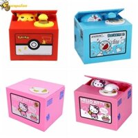 Hộp đựng tiền ăn trộm hoạt hình ZENPULSE, Hộp tiết kiệm tiền Pikachu hoạt hình Pikachu, Pikachu Coin Piggy Bank Cute Kitty với nhạc Hộp tiết kiệm tiền Kitty Quà tặng trẻ em